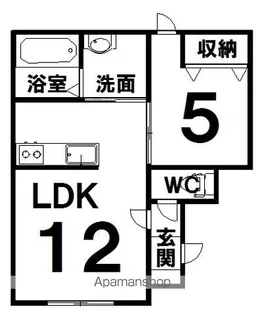 フォレスト新町Ⅱ【2階】の間取り